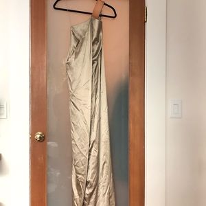 ✨ Kaufman Franco Gold Silk Designer Gown ✨